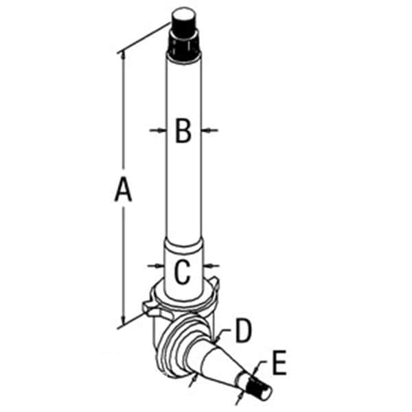 Aftermarket New Fits Ford Fits New Holland LH Spindle TW10 TW15 TW20 TW25 TW35 TW5 D5NN3106C - main